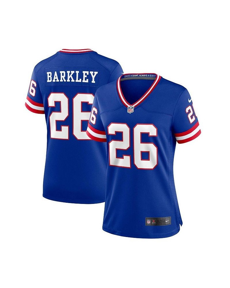 Women's Saquon Barkley Royal New York Giants Classic Player Game Jersey Royal $61.60 Jersey