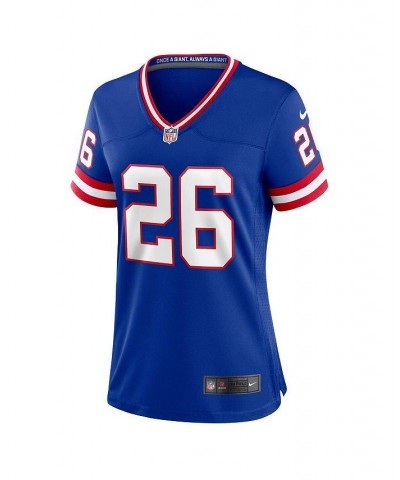 Women's Saquon Barkley Royal New York Giants Classic Player Game Jersey Royal $61.60 Jersey