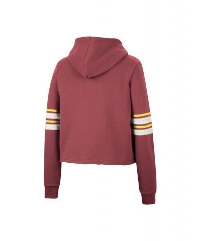 Women's Cardinal USC Trojans Retro Cropped Pullover Hoodie Cardinal $38.15 Sweatshirts