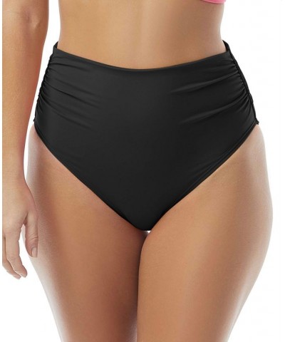 Printed V-Neck Bra-Sized Tankini Top & Bottoms Black $44.22 Swimsuits