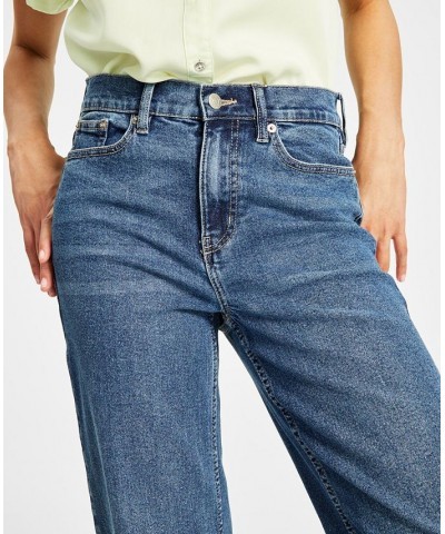 Women's Ribbed Cap-Sleeve Polo Top & High-Rise Straight-Leg Jeans Marrakech $29.85 Jeans