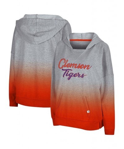 Women's Heathered Gray Clemson Tigers On Wednesdays Dip-Dye Pullover Hoodie Heathered Gray $24.00 Sweatshirts