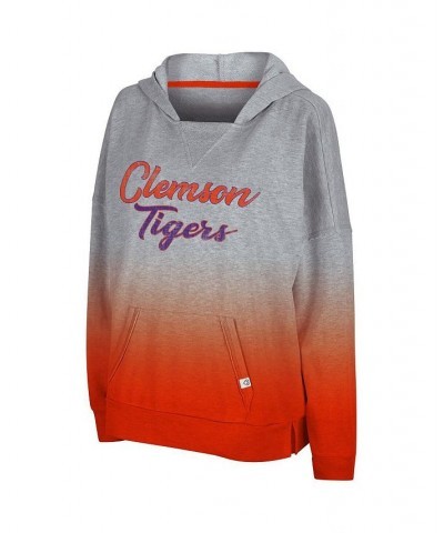 Women's Heathered Gray Clemson Tigers On Wednesdays Dip-Dye Pullover Hoodie Heathered Gray $24.00 Sweatshirts