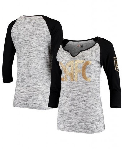 Women's 5th & Ocean by Black LAFC Space Dye Raglan 3/4-Sleeve T-shirt Black $28.04 Tops