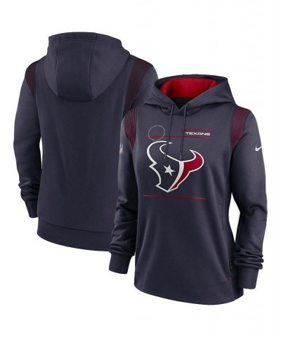Women's Navy Houston Texans Sideline Performance Pullover Hoodie Navy $40.50 Sweatshirts