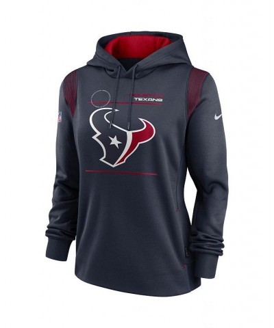 Women's Navy Houston Texans Sideline Performance Pullover Hoodie Navy $40.50 Sweatshirts