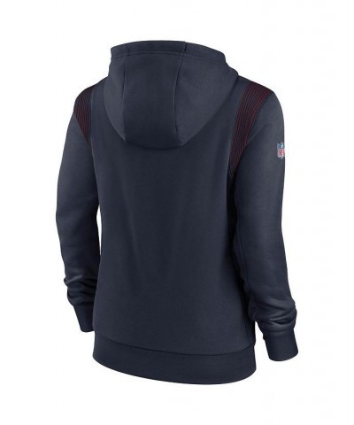 Women's Navy Houston Texans Sideline Performance Pullover Hoodie Navy $40.50 Sweatshirts