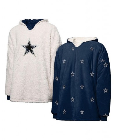Women's Dallas Cowboys Repeat Print Reversible Hoodeez Navy $39.90 Sweatshirts