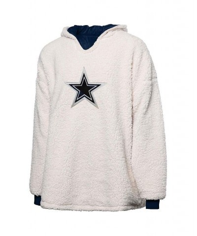 Women's Dallas Cowboys Repeat Print Reversible Hoodeez Navy $39.90 Sweatshirts