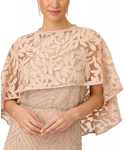 Embroidered Capelet Pale Blush $52.89 Tops