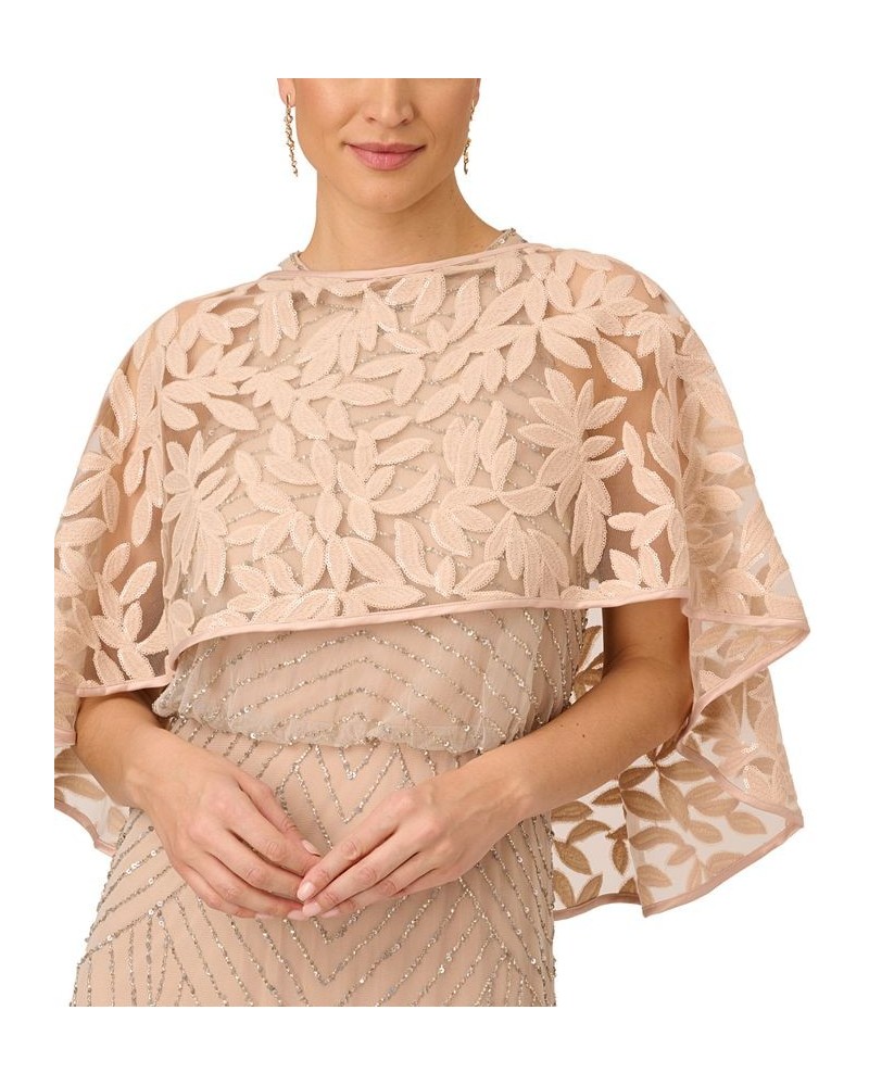 Embroidered Capelet Pale Blush $52.89 Tops