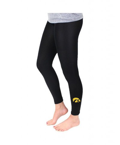 Women's Black Iowa Hawkeyes Fleece Leggings Black $16.80 Pants
