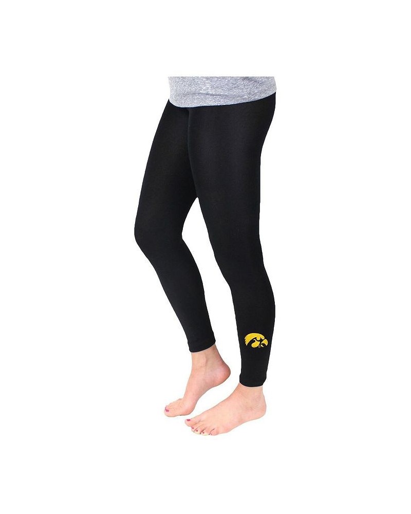 Women's Black Iowa Hawkeyes Fleece Leggings Black $16.80 Pants