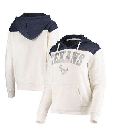 Women's '47 Cream Houston Texans Fade Thru Emerson Colorblock Pullover Hoodie $27.95 Sweatshirts