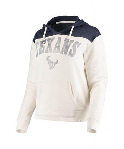 Women's '47 Cream Houston Texans Fade Thru Emerson Colorblock Pullover Hoodie $27.95 Sweatshirts