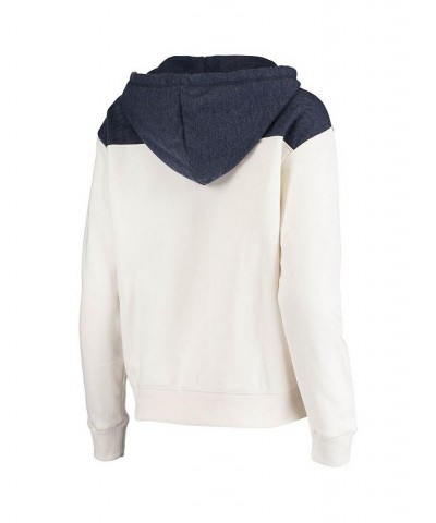 Women's '47 Cream Houston Texans Fade Thru Emerson Colorblock Pullover Hoodie $27.95 Sweatshirts