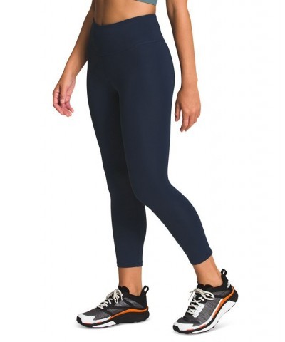 Women's Performance Essential Cropped Leggings Blue $29.25 Pants