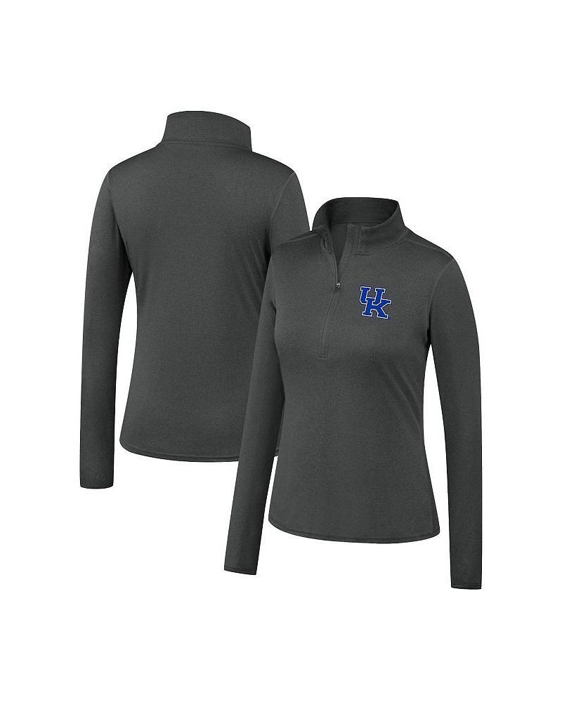 Women's Heathered Charcoal Kentucky Wildcats Olympus Half-Zip Jacket Heathered Charcoal $35.39 Jackets