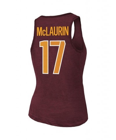 Women's Threads Terry McLaurin Burgundy Washington Commanders Player Name & Number Tri-Blend Tank Top Burgundy $29.15 Tops