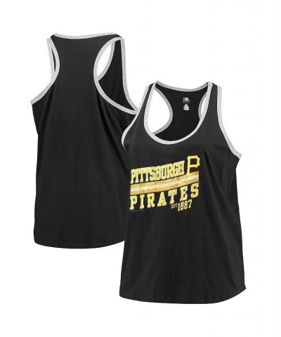 Women's Black Pittsburgh Pirates Plus Size Believe In Greatness Tank Top Black $17.60 Tops