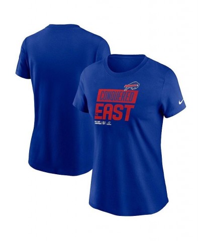 Women's Royal Buffalo Bills 2022 AFC East Division Champions Locker Room Trophy Collection T-shirt Royal $26.49 Tops