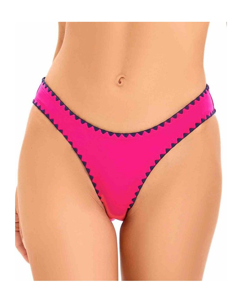 Women's Shell-Stitch Hipster Swim Bottoms Pink $35.52 Swimsuits