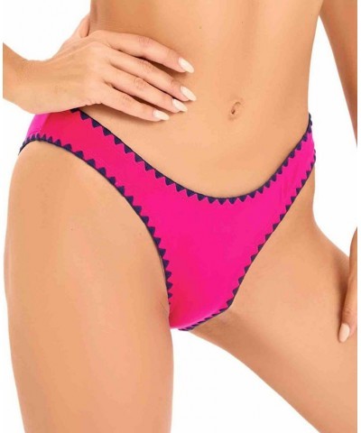 Women's Shell-Stitch Hipster Swim Bottoms Pink $35.52 Swimsuits