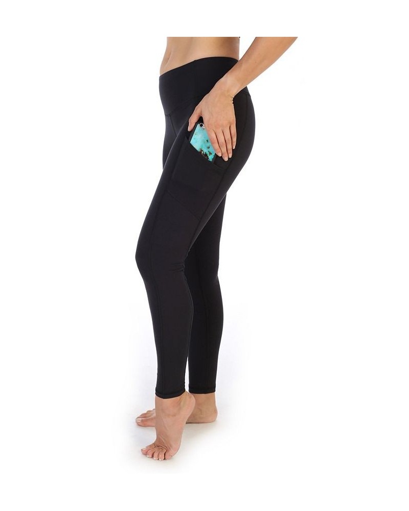 High Waist Full Length Pocket Compression Leggings Black $50.02 Pants