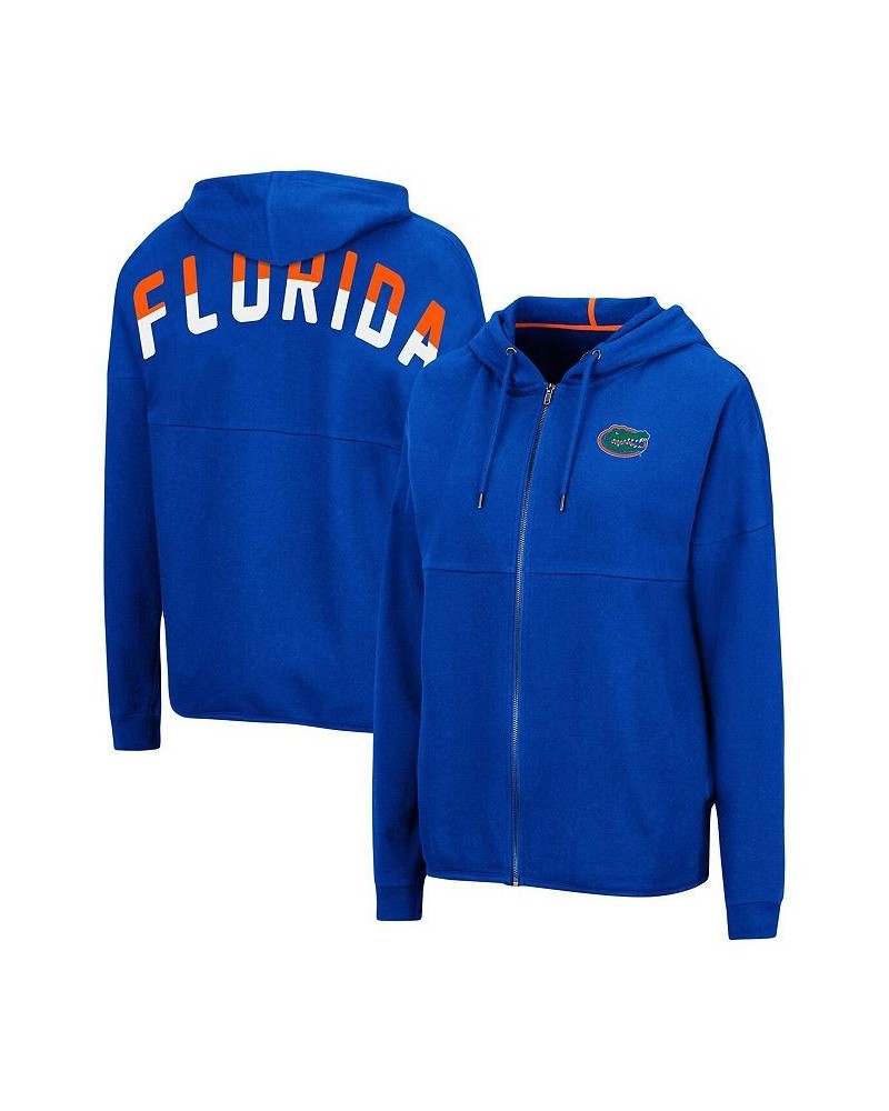 Women's Royal Florida Gators 2-Hit Full-Zip Hoodie Royal $29.25 Sweatshirts