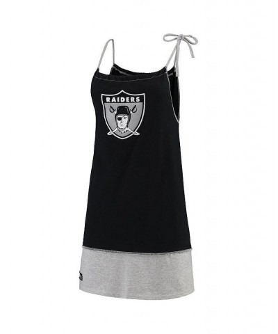 Women's Black Las Vegas Raiders Vintage-Like Tank Dress Black $35.39 Dresses