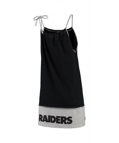 Women's Black Las Vegas Raiders Vintage-Like Tank Dress Black $35.39 Dresses