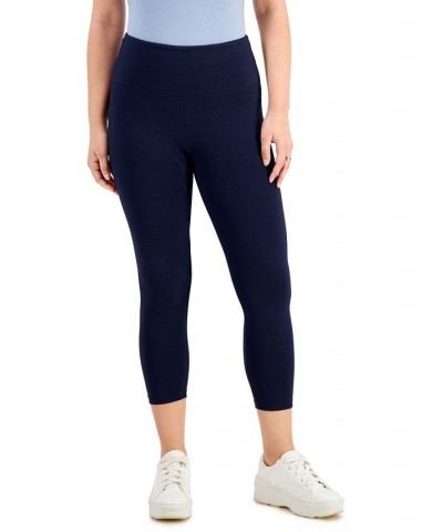 Women's High-Rise Capri Leggings Industrial Blue $10.99 Pants