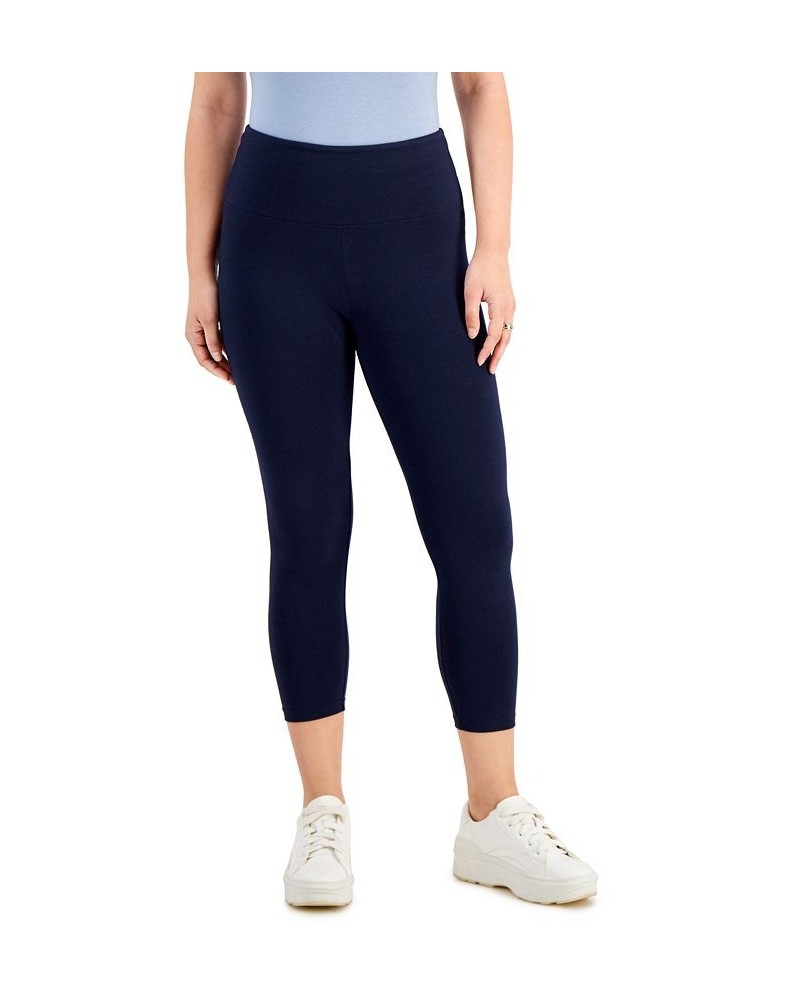 Women's High-Rise Capri Leggings Industrial Blue $10.99 Pants