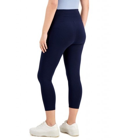 Women's High-Rise Capri Leggings Industrial Blue $10.99 Pants