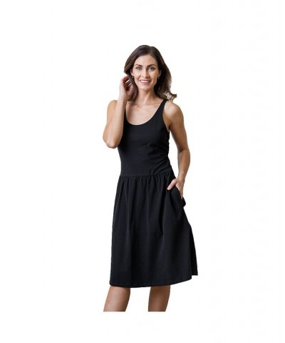 Womens' Open-Back Knit Dress Black $27.97 Dresses