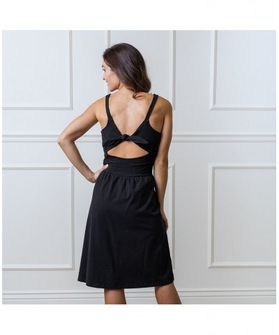 Womens' Open-Back Knit Dress Black $27.97 Dresses