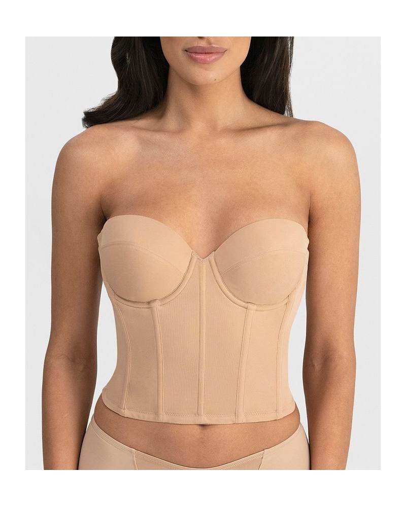 Brie Backless Strapless Bra 6380 Brown $37.00 Bras