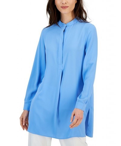 Nehru Tunic Shore Blue $33.60 Tops