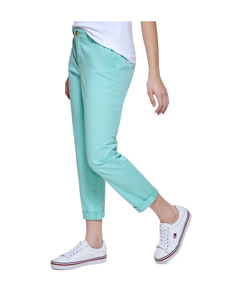 Women's TH Flex Hampton Cuffed Chino Straight-Leg Pants Crm De Mnth $24.00 Pants