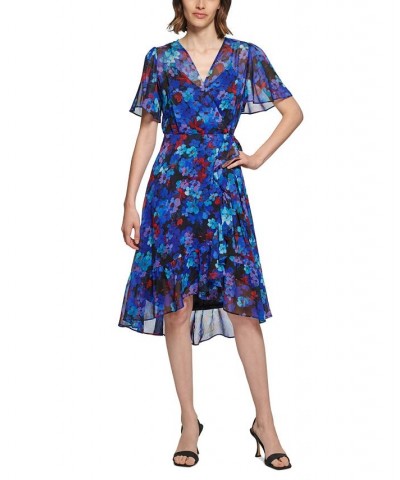 Petite Printed High-Low Shift Dress Capri Multi $55.13 Dresses