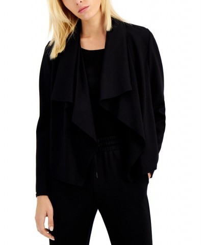 Serenity Drape-Front Jacket Anne Black $23.92 Jackets