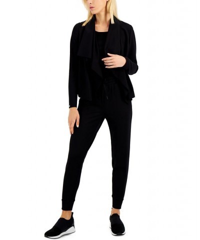 Serenity Drape-Front Jacket Anne Black $23.92 Jackets