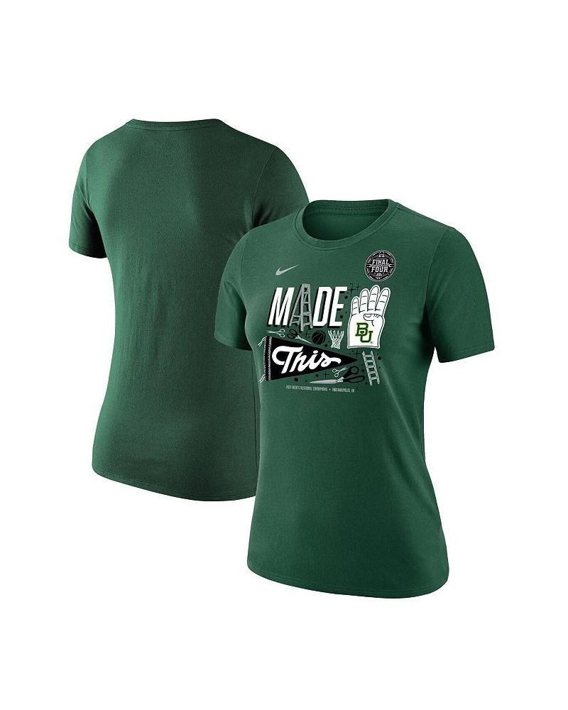 Womens Baylor Bears 2021 NCAA Men's Basketball Tournament March Madness Final Four Bound Regional Locker Room T-shirt Green $...