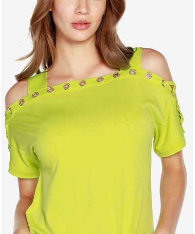 Women's Cold-Shoulder Top Key Lime $17.84 Tops