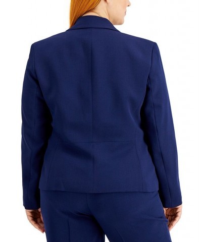 Plus Size Two-Button Blazer Kasper Navy $32.63 Jackets