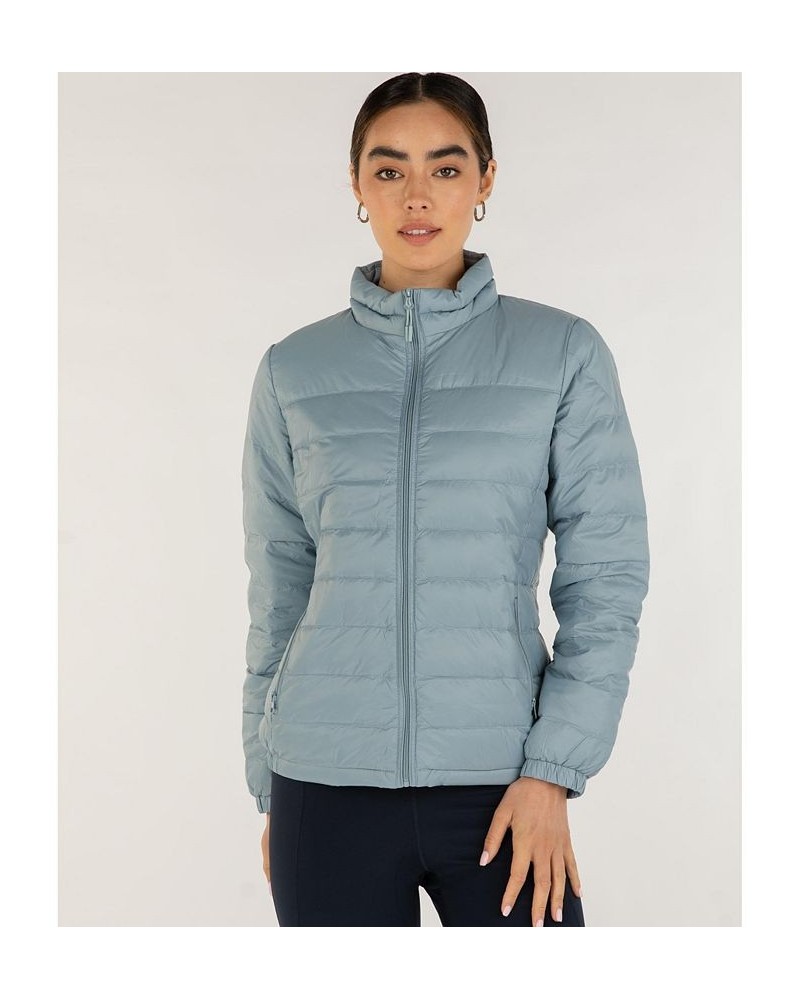 Urbaneer Down Packable Jacket for Women Blue $89.30 Jackets