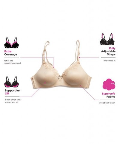 Comfort Devotion Extra Coverage Shaping with Lift Wireless Bra 9456 Ivory/Cream $13.02 Bras