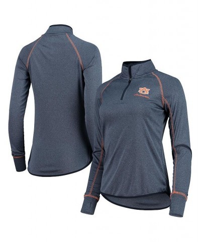 Women's Navy Auburn Tigers Stingray Raglan Quarter-Zip Top Navy $23.00 Tops