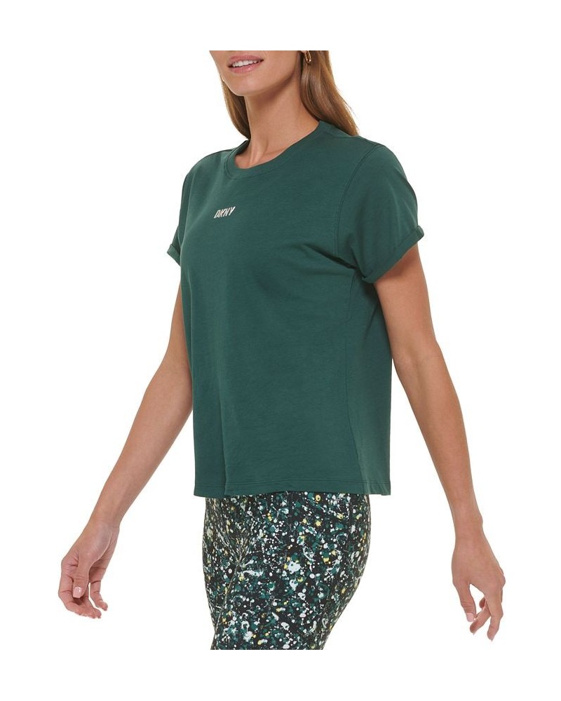 Women's Cotton Metallic-Logo T-Shirt PONDEROSA $13.20 Tops