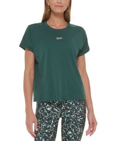 Women's Cotton Metallic-Logo T-Shirt PONDEROSA $13.20 Tops